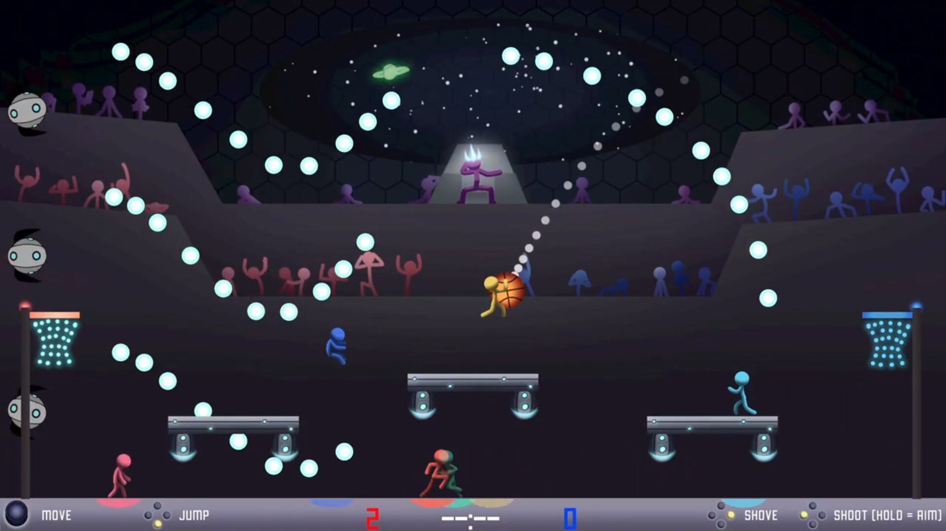 Bullet Barrage Basketball - firing the game point shot